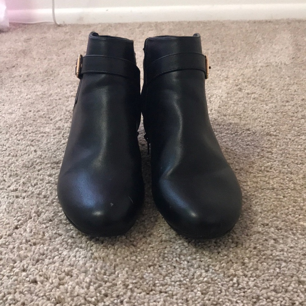 Black ankle booties